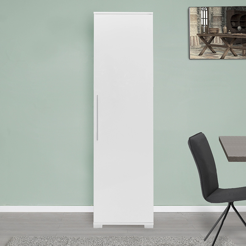 Στήλη Diamond1 pakoworld λευκό gloss 50x35x187εκ Στήλη Diamond1 pakoworld λευκό gloss 50x35x187εκ - Image 5