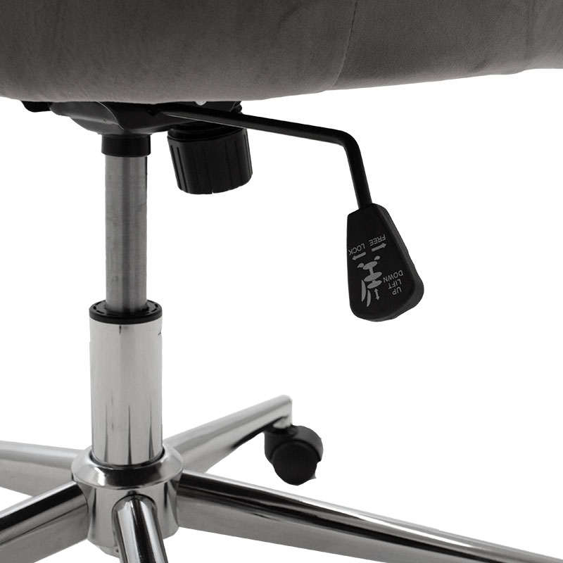 Καρέκλα γραφείου διευθυντή Kido pakoworld με βελούδο γκρι Καρέκλα γραφείου διευθυντή Kido pakoworld με βελούδο γκρι - Image 7