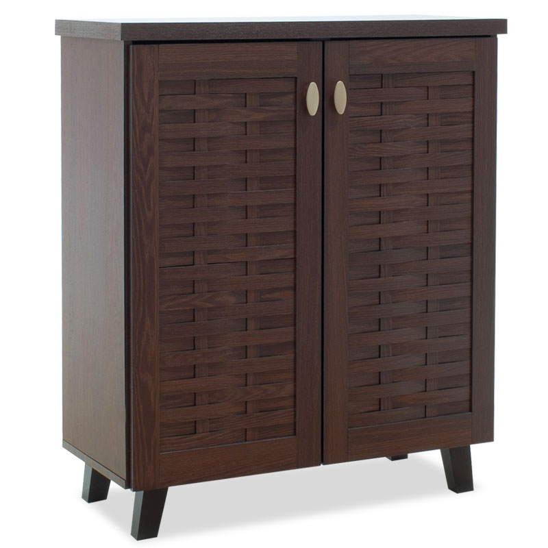 Παπουτσοθήκη-ντουλάπι MANTAM pakoworld 12 ζεύγων χρώμα καρυδί 78x40x92εκ Παπουτσοθήκη-ντουλάπι MANTAM pakoworld 12 ζεύγων χρώμα καρυδί 78x40x92εκ - Image 2