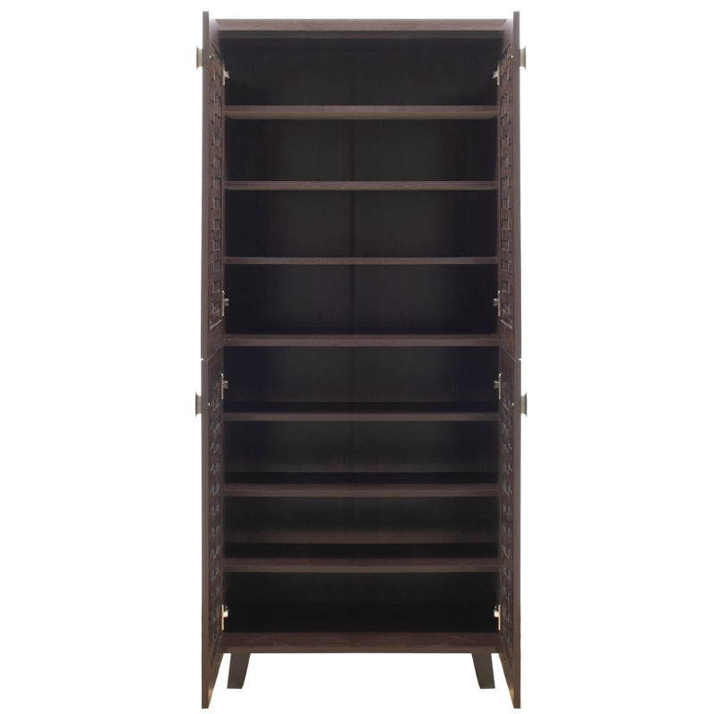 Παπουτσοθήκη-ντουλάπα MANTAM pakoworld 24 ζεύγων χρώμα καρυδί 78x40x170,5εκ Παπουτσοθήκη-ντουλάπα MANTAM pakoworld 24 ζεύγων χρώμα καρυδί 78x40x170,5εκ - Image 6