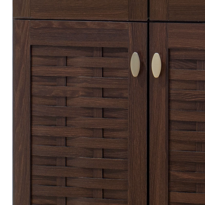 Παπουτσοθήκη-ντουλάπα MANTAM pakoworld 24 ζεύγων χρώμα καρυδί 78x40x170,5εκ Παπουτσοθήκη-ντουλάπα MANTAM pakoworld 24 ζεύγων χρώμα καρυδί 78x40x170,5εκ - Image 7