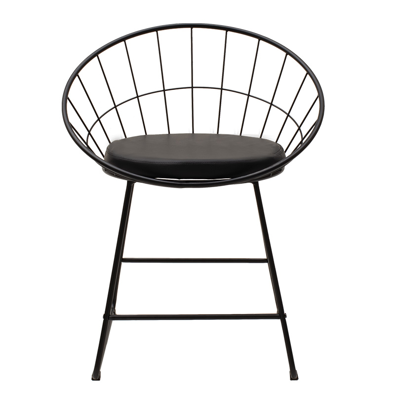 Καρέκλα Seth pakoworld μέταλλο μαύρο-μαξιλάρι PVC μαύρο Καρέκλα Seth pakoworld μέταλλο μαύρο-μαξιλάρι PVC μαύρο - Image 4