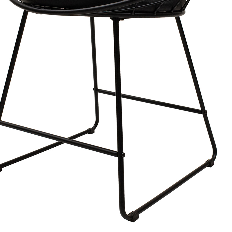 Καρέκλα Seth pakoworld μέταλλο μαύρο-μαξιλάρι PVC μαύρο Καρέκλα Seth pakoworld μέταλλο μαύρο-μαξιλάρι PVC μαύρο - Image 7