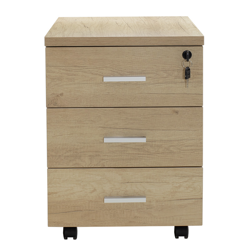 Συρταριέρα τροχήλατη Lotus pakoworld 3ων συρταριών φυσικό-ανθρακί χρώμα 40x47x55εκ Συρταριέρα τροχήλατη Lotus pakoworld 3ων συρταριών φυσικό-ανθρακί χρώμα 40x47x55εκ - Image 4