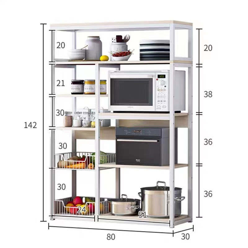 Ραφιέρα επιδαπέδια Leena pakoworld μέταλλο dark oak-μαύρο 80x30x142εκ Ραφιέρα επιδαπέδια Leena pakoworld μέταλλο dark oak-μαύρο 80x30x142εκ - Image 3