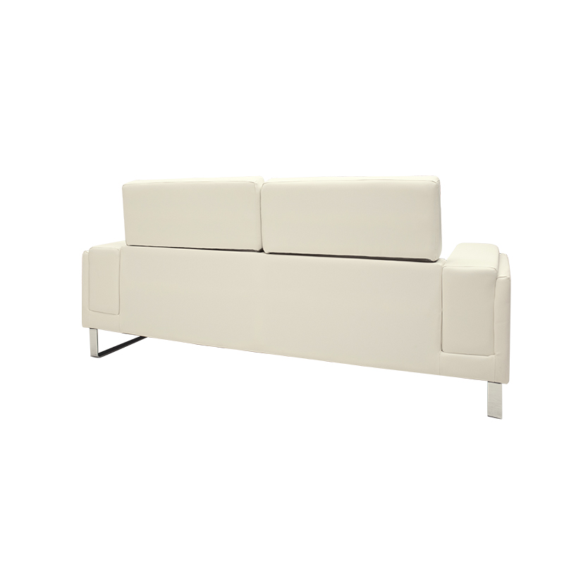 Καναπές Shea pakoworld 3θέσιος PU ivory-inox 198x80x87εκ Καναπές Shea pakoworld 3θέσιος PU ivory-inox 198x80x87εκ - Image 6