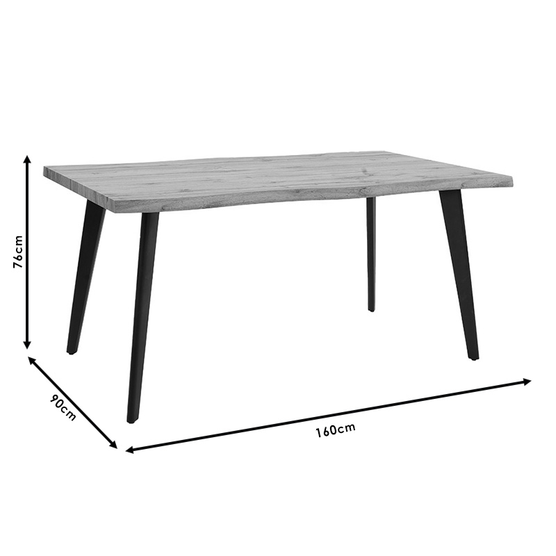 Τραπέζι Velto pakoworld MDF sonoma 160x90x76εκ Τραπέζι Velto pakoworld MDF sonoma 160x90x76εκ - Image 6