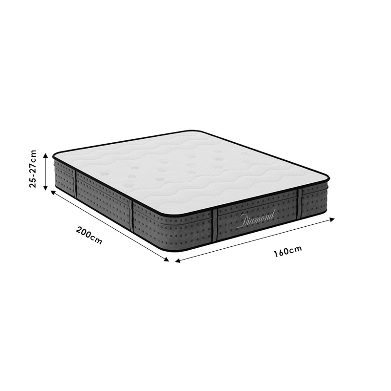 Στρώμα Diamond pakoworld pocket spring+ gel memory foam 25-27cm 160x200εκ Στρώμα Diamond pakoworld pocket spring+ gel memory foam 25-27cm 160x200εκ - Image 7