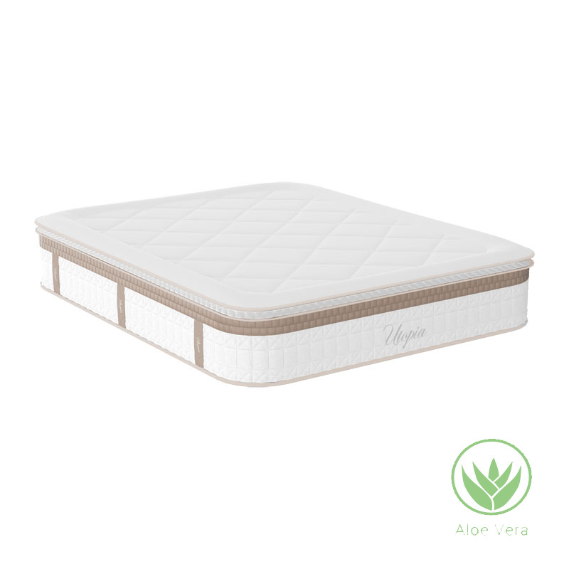 Στρώμα Utopia pakoworld pocket spring με ανώστρωμα aloe vera 30-32cm 140x200εκ Στρώμα Utopia pakoworld pocket spring με ανώστρωμα aloe vera 30-32cm 140x200εκ