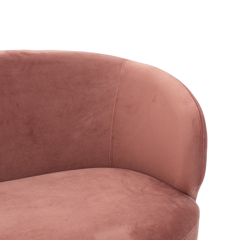 Καναπές 2θέσιος Rony pakoworld βελούδο σάπιο μήλο-χρυσό 132x82x83εκ Καναπές 2θέσιος Rony pakoworld βελούδο σάπιο μήλο-χρυσό 132x82x83εκ - Image 4