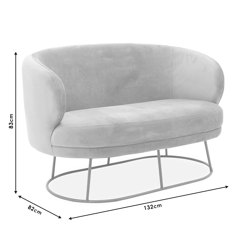 Καναπές 2θέσιος Rony pakoworld βελούδο σάπιο μήλο-χρυσό 132x82x83εκ Καναπές 2θέσιος Rony pakoworld βελούδο σάπιο μήλο-χρυσό 132x82x83εκ - Image 7