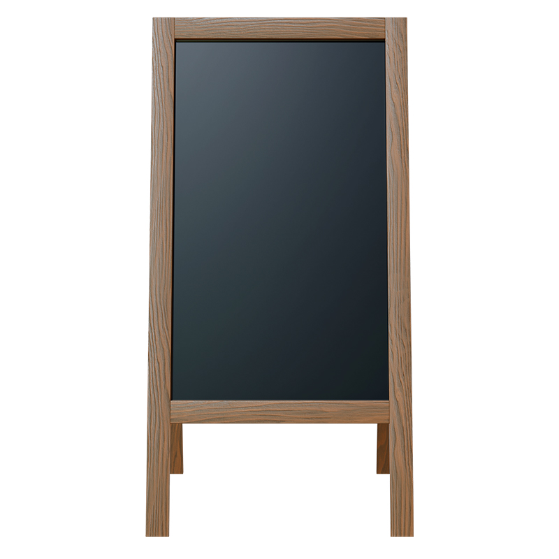 Stand μενού Felex pakoworld καρυδί-μαύρο 50x25x100εκ Stand μενού Felex pakoworld καρυδί-μαύρο 50x25x100εκ - Image 2