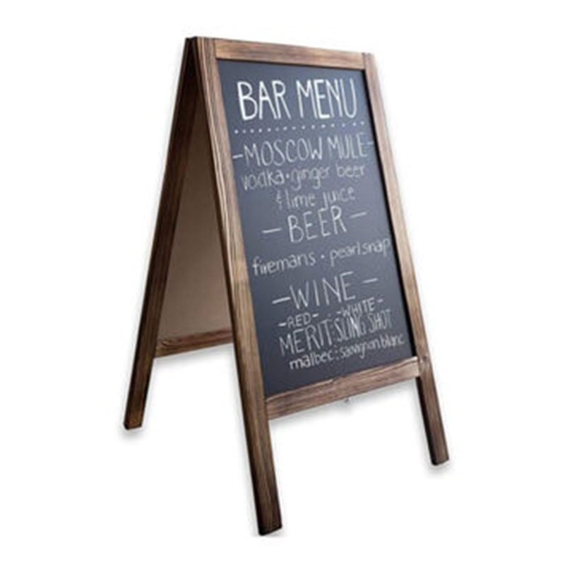 Stand μενού Felex pakoworld καρυδί-μαύρο 50x25x100εκ Stand μενού Felex pakoworld καρυδί-μαύρο 50x25x100εκ - Image 3