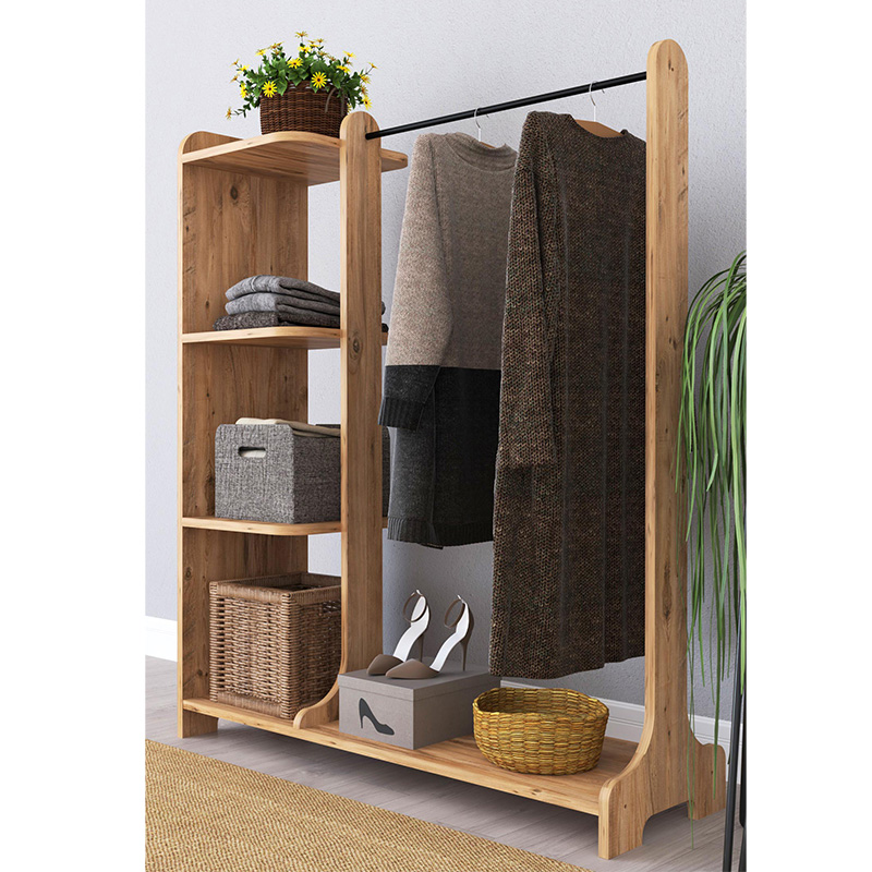 Έπιπλο εισόδου Renesme pakoworld ανοιχτό καρυδί 106x35x128εκ Έπιπλο εισόδου Renesme pakoworld ανοιχτό καρυδί 106x35x128εκ