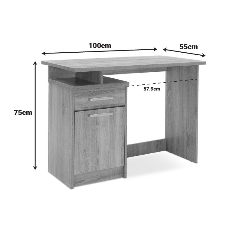 Γραφείο εργασίας Looney pakoworld χρώμα castillo-μπλε 100x55x75εκ Γραφείο εργασίας Looney pakoworld χρώμα castillo-μπλε 100x55x75εκ - Image 6