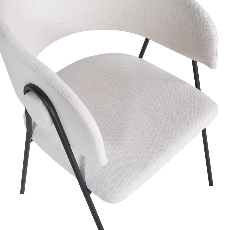 Πολυθρόνα Rachele I pakoworld μπεζ ύφασμα-πόδι μαύρο μέταλλο 52x65x79εκ Πολυθρόνα Rachele I pakoworld μπεζ ύφασμα-πόδι μαύρο μέταλλο 52x65x79εκ - Image 6