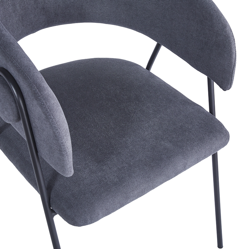 Πολυθρόνα Rachele I pakoworld ανθρακί ύφασμα-πόδι μαύρο μέταλλο 52x65x79εκ Πολυθρόνα Rachele I pakoworld ανθρακί ύφασμα-πόδι μαύρο μέταλλο 52x65x79εκ - Image 6