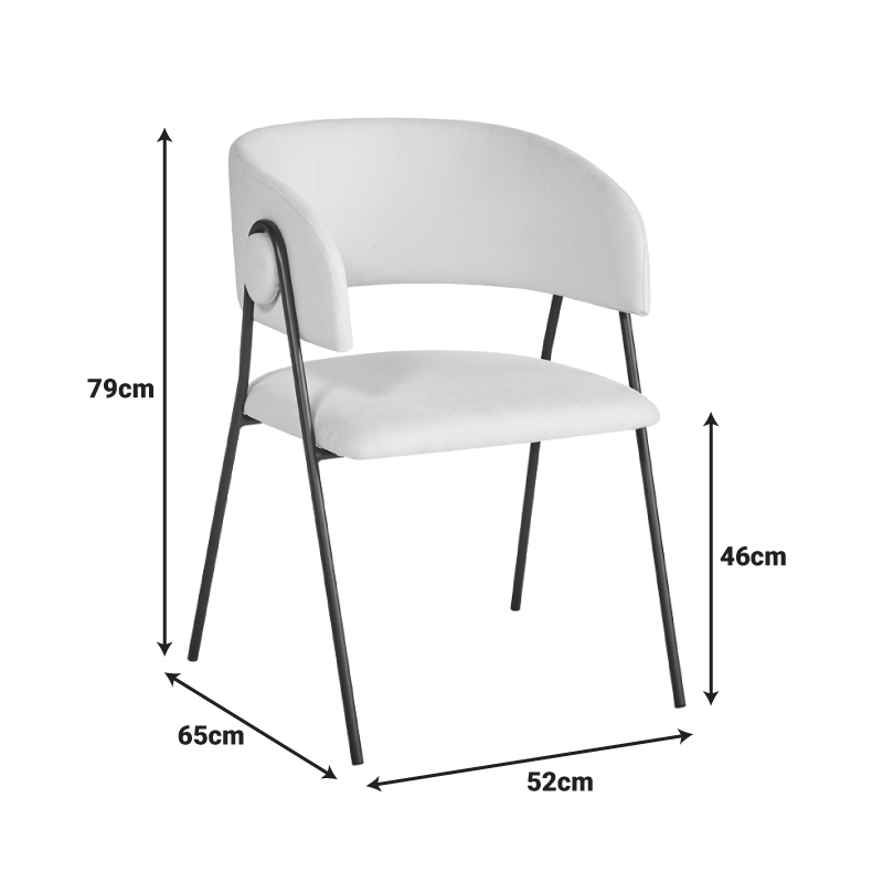 Πολυθρόνα Rachele I pakoworld ανθρακί ύφασμα-πόδι μαύρο μέταλλο 52x65x79εκ Πολυθρόνα Rachele I pakoworld ανθρακί ύφασμα-πόδι μαύρο μέταλλο 52x65x79εκ - Image 8