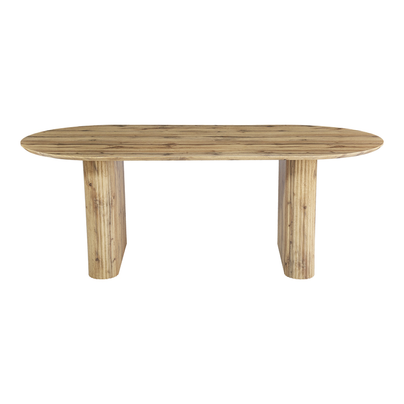 Τραπέζι Nembou pakoworld mdf σε oak απόχρωση 210x100x76εκ Τραπέζι Nembou pakoworld mdf σε oak απόχρωση 210x100x76εκ - Image 3
