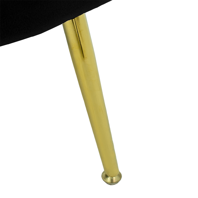 Πολυθρόνα Daimon pakoworld βελούδο μαύρο-χρυσό 79x74x78εκ Πολυθρόνα Daimon pakoworld βελούδο μαύρο-χρυσό 79x74x78εκ - Image 6