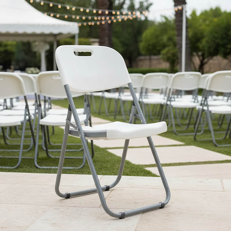 Καρέκλα catering-συνεδρίου πτυσσόμενη Edison pakoworld χρώμα λευκό Καρέκλα catering-συνεδρίου πτυσσόμενη Edison pakoworld χρώμα λευκό - Image 2