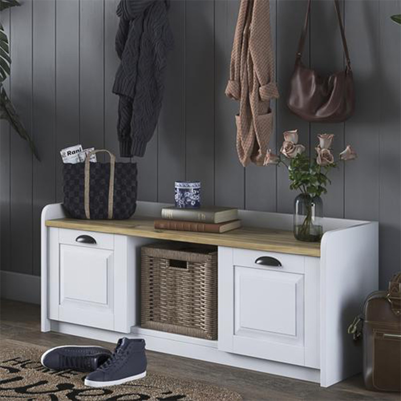 Έπιπλο εισόδου-παπουτσοθήκη Arthur I pakoworld 8 ζευγών λευκό-καρυδί 120x40x45εκ Έπιπλο εισόδου-παπουτσοθήκη Arthur I pakoworld 8 ζευγών λευκό-καρυδί 120x40x45εκ