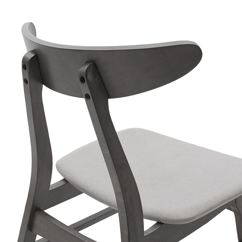 Tραπεζαρία Benson - Orlean pakoworld σετ 5τμχ rustic grey - ύφασμα γκρι 80x80x75εκ Tραπεζαρία Benson - Orlean pakoworld σετ 5τμχ rustic grey - ύφασμα γκρι 80x80x75εκ - Image 6