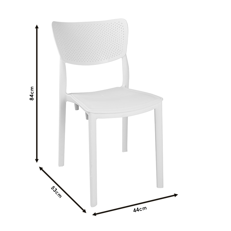 Καρέκλα Ignite pakoworld PP λευκό Καρέκλα Ignite pakoworld PP λευκό - Image 5