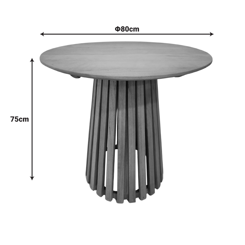 Τραπεζαρία Granny-Kenda Ι pakoworld σετ 5τεμ σε φυσική-μπεζ απόχρωση Φ80x75εκ Τραπεζαρία Granny-Kenda Ι pakoworld σετ 5τεμ σε φυσική-μπεζ απόχρωση Φ80x75εκ - Image 8