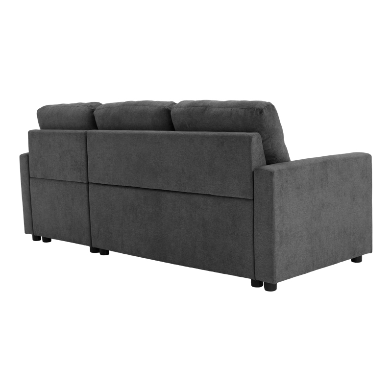 Γωνιακός αναστρέψιμος καναπές κρεβάτι Napora pakoworld με αποθηκευτικό χώρο ανθρακί ύφασμα 214x83/138x90εκ Γωνιακός αναστρέψιμος καναπές κρεβάτι Napora pakoworld με αποθηκευτικό χώρο ανθρακί ύφασμα 214x83/138x90εκ - Image 7