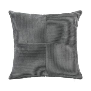 ΔΙΑΚΟΣΜΗΤΙΚΟ ΜΑΞΙΛΑΡΙ Fylliana Parallel ΣΚΟΥΡΟ ΓΚΡΙ ΧΡΩΜΑ 43x43x10εκ