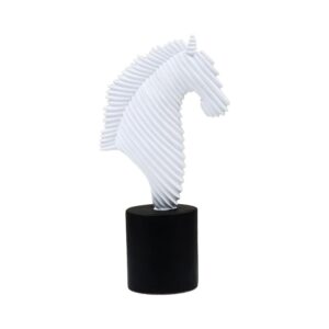 ΕΠΙΤΡΑΠΕΖΙΑ ΔΙΑΚΟΣΜΗΤΙΚΗ ΦΙΓΟΥΡΑ "Horse" Fylliana FL7245 ΛΕΥΚΟ ΧΡΩΜΑ 14x7x25εκ