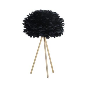 ΕΠΙΤΡΑΠΕΖΙΟ ΦΩΤΙΣΤΙΚΟ ΜΕ ΦΤΕΡΑ Fylliana ΧΡΥΣΟ-ΜΑΥΡΟ ΧΡΩΜΑ 30x42εκ