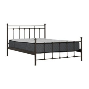 ΚΡΕΒΑΤΙ ΣΙΔΕΡΕΝΙΟ Fylliana ASTRA ΚΑΦΕ ΧΡΩΜΑ 168x208x86εκ (160x200)