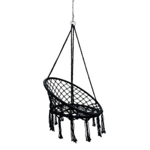 ΚΡΕΜΑΣΤΗ ΚΟΥΝΙΑ-ΑΙΩΡΑ Nala ΜΑΥΡΟ 80x80x125εκ