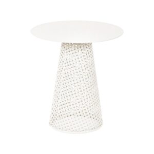 ΣΤΡΟΓΓΥΛΟ ΤΡΑΠΕΖΑΚΙ ΣΑΛΟΝΙΟΥ Fylliana FL2902 ΜΠΕΖ ΧΡΩΜΑ 35x38εκ