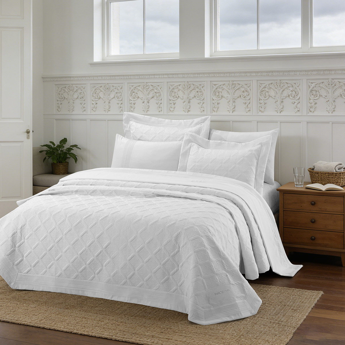 Beauty Home Σετ κουβερλί υπέρδιπλο 3τμχ Promise Art 12507 230x250 Λευκό Beauty Home Σετ κουβερλί υπέρδιπλο 3τμχ Promise Art 12507 230x250 Λευκό