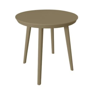 ΣΤΡΟΓΓΥΛΟ ΤΡΑΠΕΖΑΚΙ ΚΗΠΟΥ ΜΕ ABS ΕΠΙΦΑΝΕΙΑ FL8871 CAPPUCCINO ΧΡΩΜΑ 50x52εκ