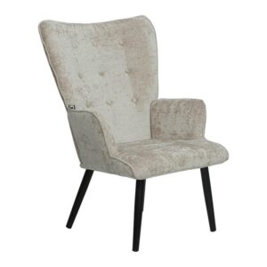 ΠΟΛΥΘΡΟΝΑ Fylliana "Meliora" ΜΕ ΜΕΤΑΛΛΙΚΑ ΠΟΔΙΑ ΜΠΕΖ-ΜΑΥΡΟ ΧΡΩΜΑ 67x74x97εκ